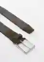 Cinturón Elástico Khaki Talla 90 Hombre Mango