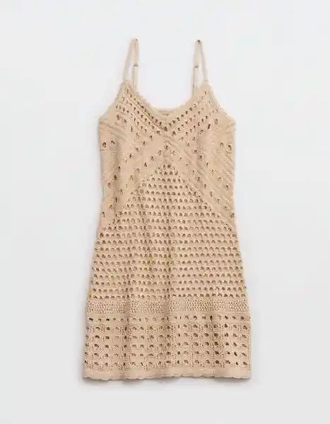 Vestido Beige Talla: Small American Eagle