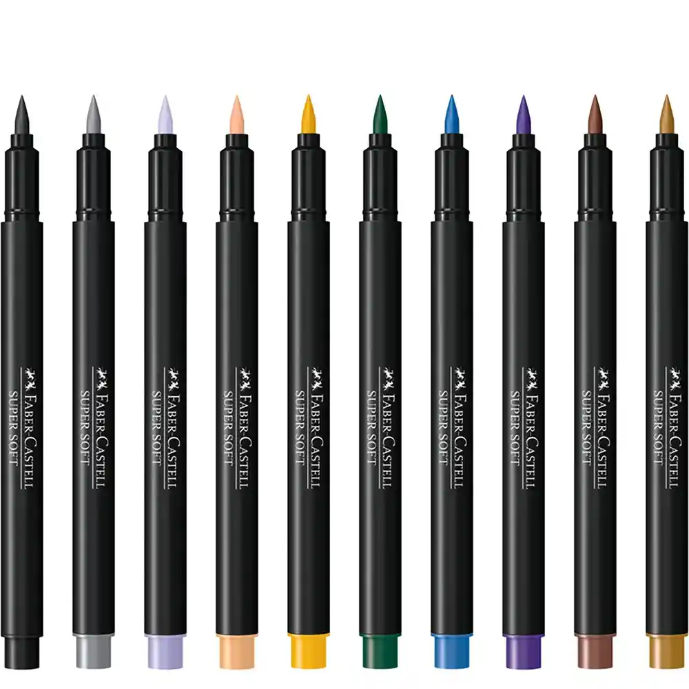   Faber Castell  Plumon Super Soft Pincel 20 unidades