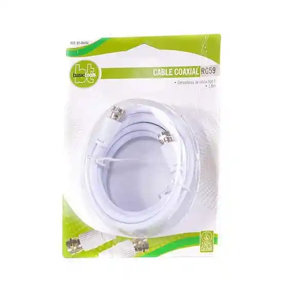 Simply Turn on Cable Coaxial Rg 59 Conectores BT-08480.