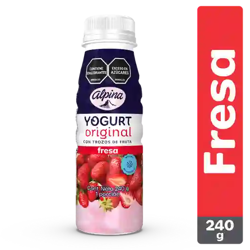 Yogurt Alpina Original Trozos Fruta Fresa