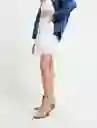  Falda Praga Crudo Puro Claro Mujer Talla S Naf-Naf 