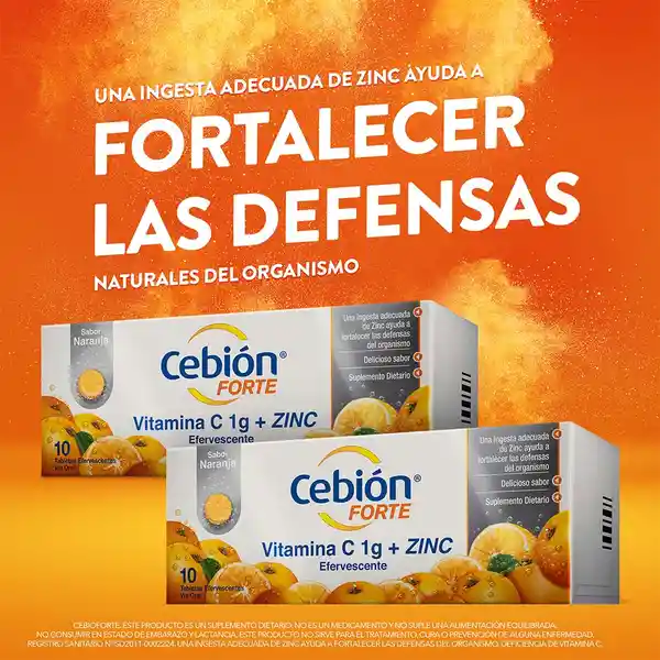 Cebión Minis tabletas masticables para niños Vitamina C Multi-Sabor con 45 unidades