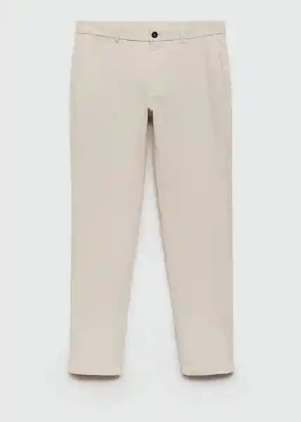 Pantalón Barna Crudo Talla 38 Hombre Mango