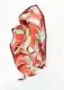 Pañuelo Bambú Terracota Talla 99 Mujer Mango