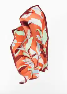 Pañuelo Bambú Terracota Talla 99 Mujer Mango
