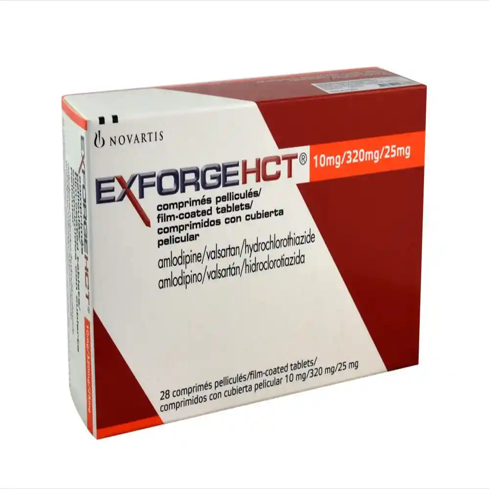 Exforge HCT (10 mg / 320 mg / 25 mg)
