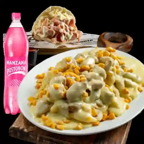 Promo: Desgranado Mixto + Arepa + Litro