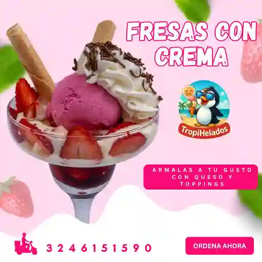 Copa frutos rojos fresas