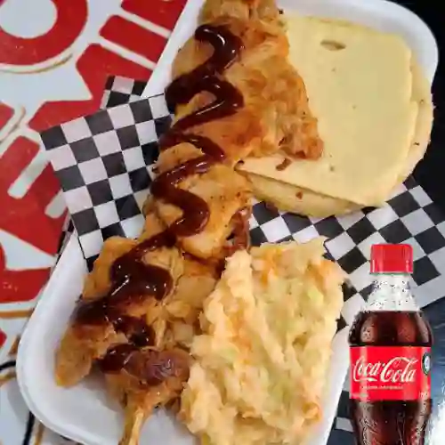 Combo Chuzo de Pollo y Tocineta + Bebida 400Ml
