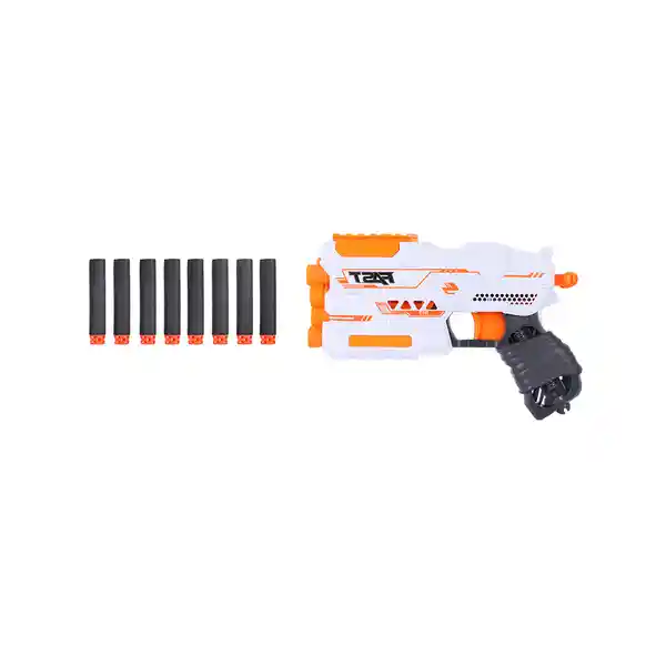 Pistola Con 12 Dardos Cargador de 4 Balas Soft Bullet Gun Miniso