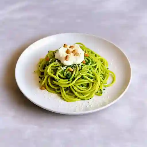 Spaghetti Al Pesto E Ricotta