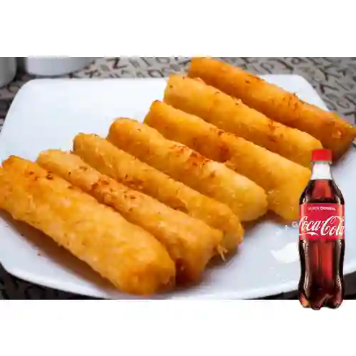 Combo Yucas Fritas + Coca Cola Original 500 ml