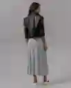 Falda Mujer Gris Plateado Medio Talla 4 35893 Rifle