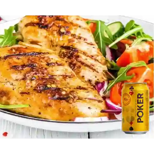 Combo Pechuga a la Plancha + Poker 355 ml