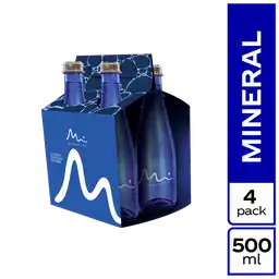 Agua Manantial sin Gas Vidrio 500ml x 4 Unds