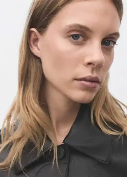 Chaqueta Sabina Negro Talla XS Mujer Mango