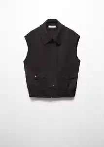 Chaleco Garro Negro Talla S Mujer Mango