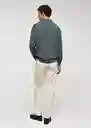 Camiseta Polo Tens Musgo Talla XL Hombre Mango