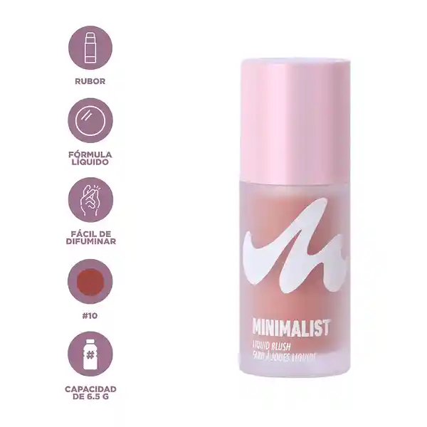 Rubor Líquido Aplicador Esponja Serie Minimalist 10 Miniso
