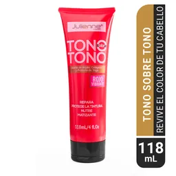 Julienne Tono Sobre Tono Rojo Vibrante