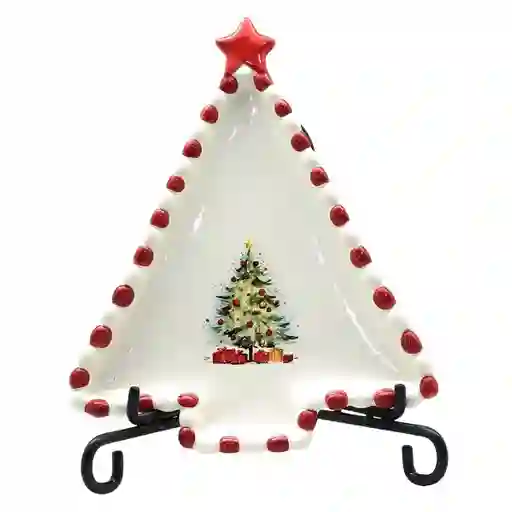 Navilandia Plato Árbol Blanco 20 x 2.2 x 26 cm