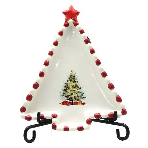 Navilandia Plato Árbol Blanco 20 x 2.2 x 26 cm
