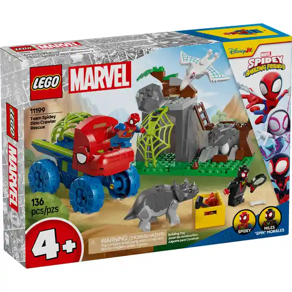 Set Construcción Dinosaurio y Equipo Spidey al Rescate Lego