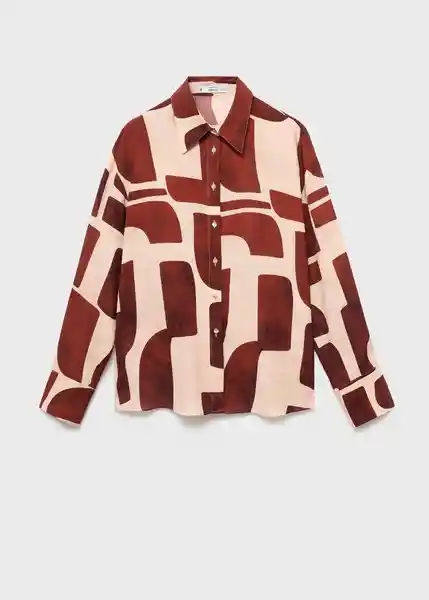Camisa Parisi Crudo Talla XL Mujer Mango