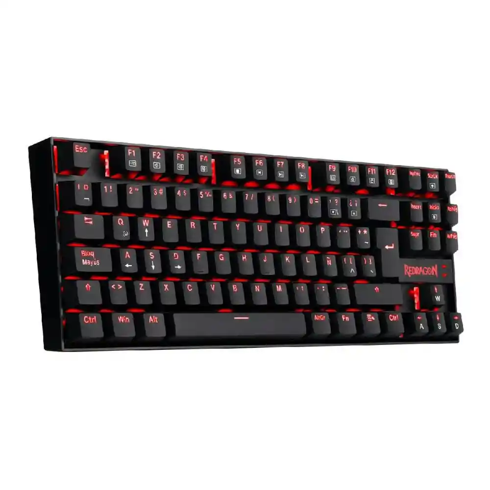 RedragonTeclado Mecanico Kumara Color Negro Y Rojo