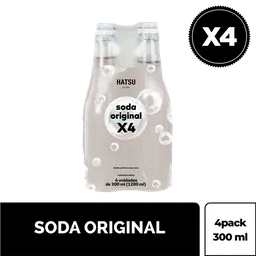 Soda Hatsu 4 Pack Original x 300 ml