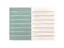 Set Paño Cocina Terry Verde y Blanco Casaideas