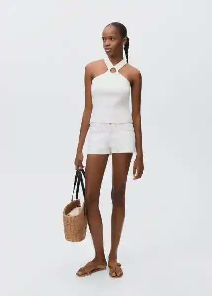 Top Elena2 Offwhite Talla 19 Teen Niñas Mango