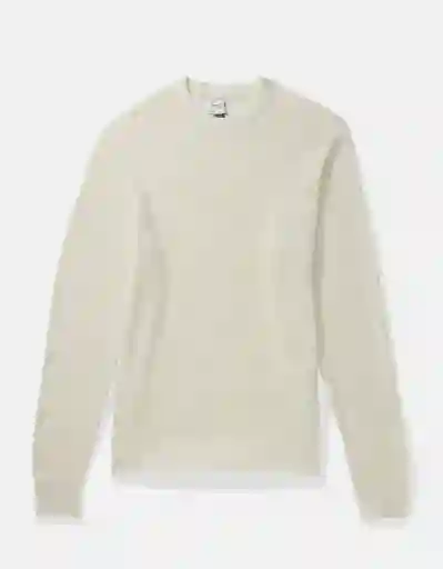 Suéter Tejido Hombre Blanco Talla Medium 1933106 American Eagle