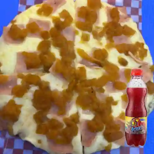 Combo Pizza Hawaiana + Hit Mora 500 ml