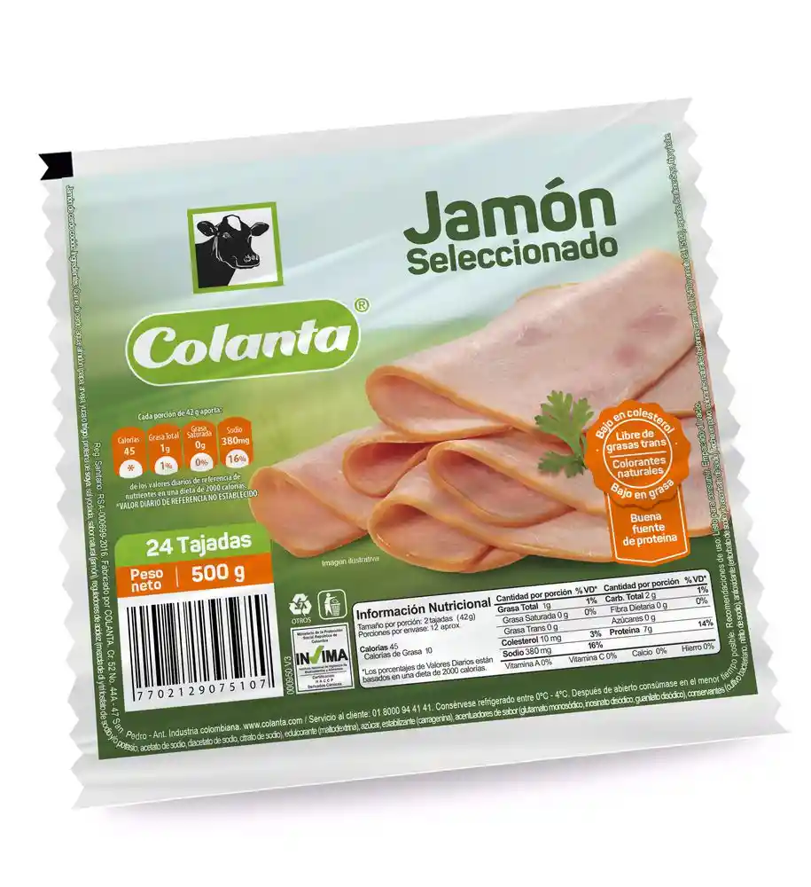 Jamón Seleccionado Montefrío Tajado X 500 g