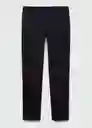 Pantalón Barna Navy Talla 38 Hombre Mango