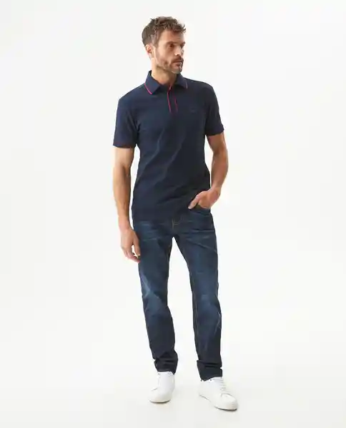 Camiseta Details Contrats Polo Azul Medianoche T S Chevignon