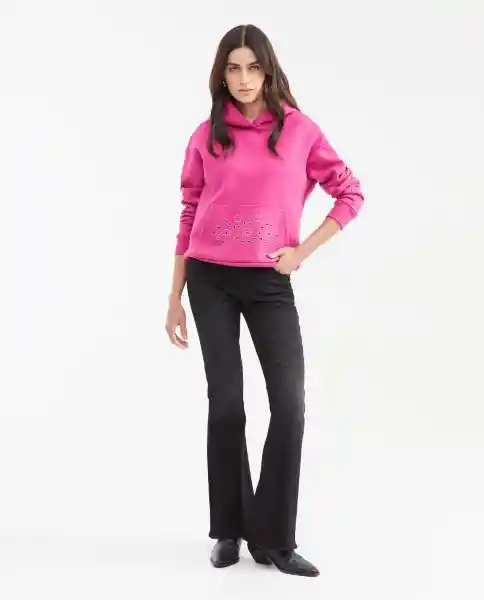 Buzo Hoodie Studs Rosado Talla L Chevignon