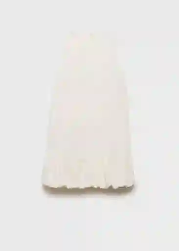 Vestido Bubble Blanco Talla M Mujer Mango