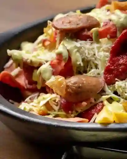 Salchipapa Pollo Chorizo