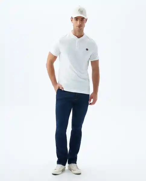 Camiseta Hombre Blanco Talla S 800G002_BLA114001 Americanino