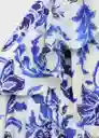 Vestido Ramona Azul Talla L Mujer Mango
