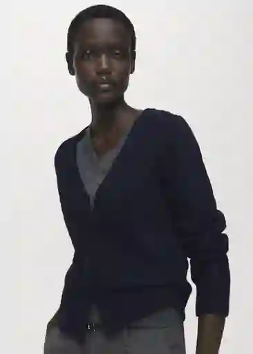 Cárdigan Marine Navy Talla M Mujer Mango