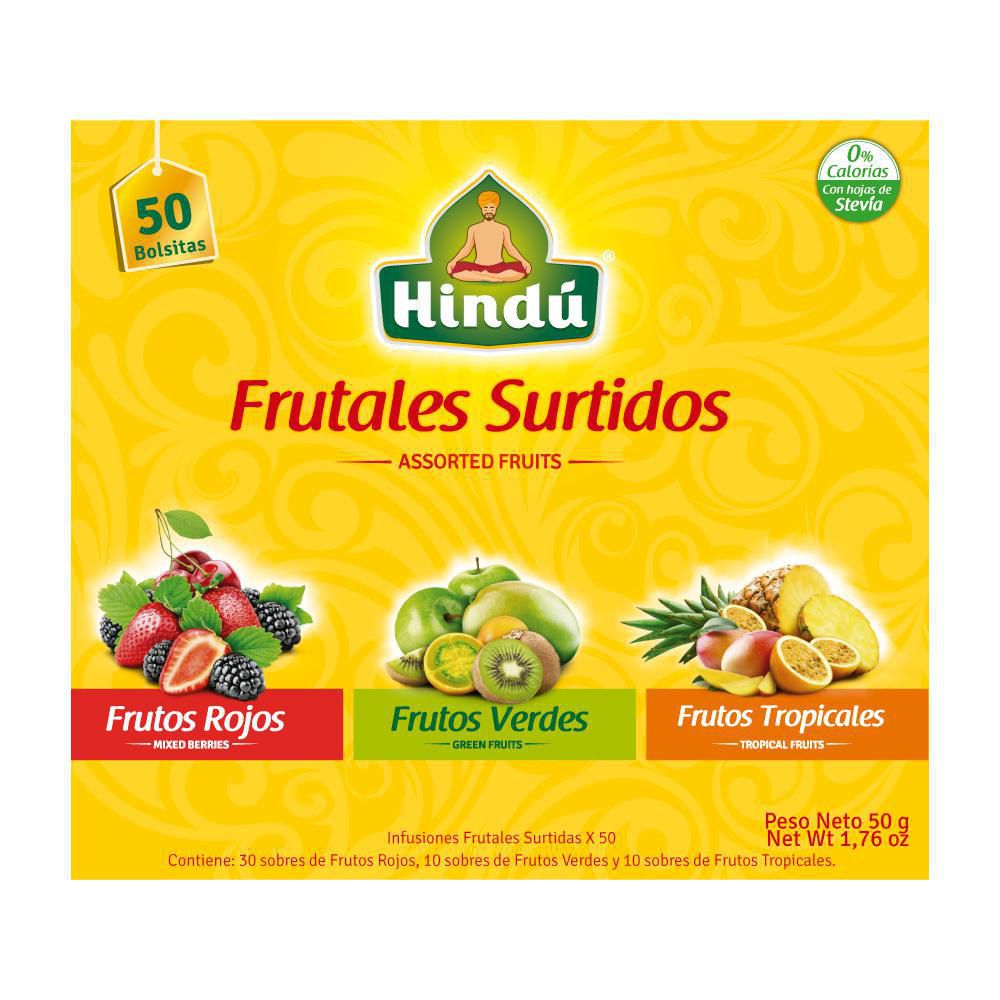 Hindú Infusiones Frutales Surtidas 50 und