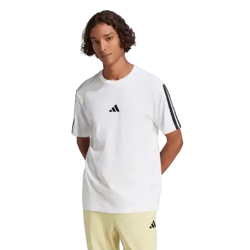Adidas Camiseta Manga Corta Lifestyle Hombre Blanco Talla M
