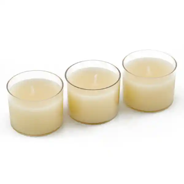 Iluminata Kit Velas Coco Vainilla Beige 4 x 4 cm