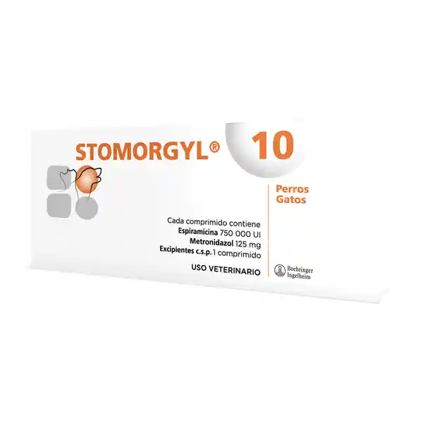 Stomorgyl 10 (125 mg/750 000 UI)