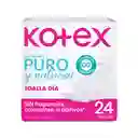 Toalla Higiénicas Kotex Puro y Natural 24 Und