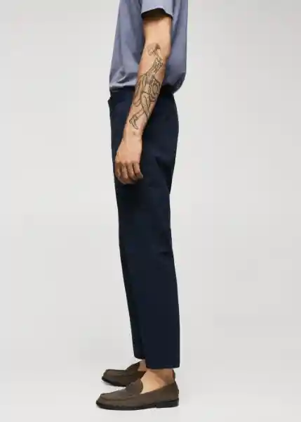 Pantalón Sarno Navy Talla 38 Hombre Mango